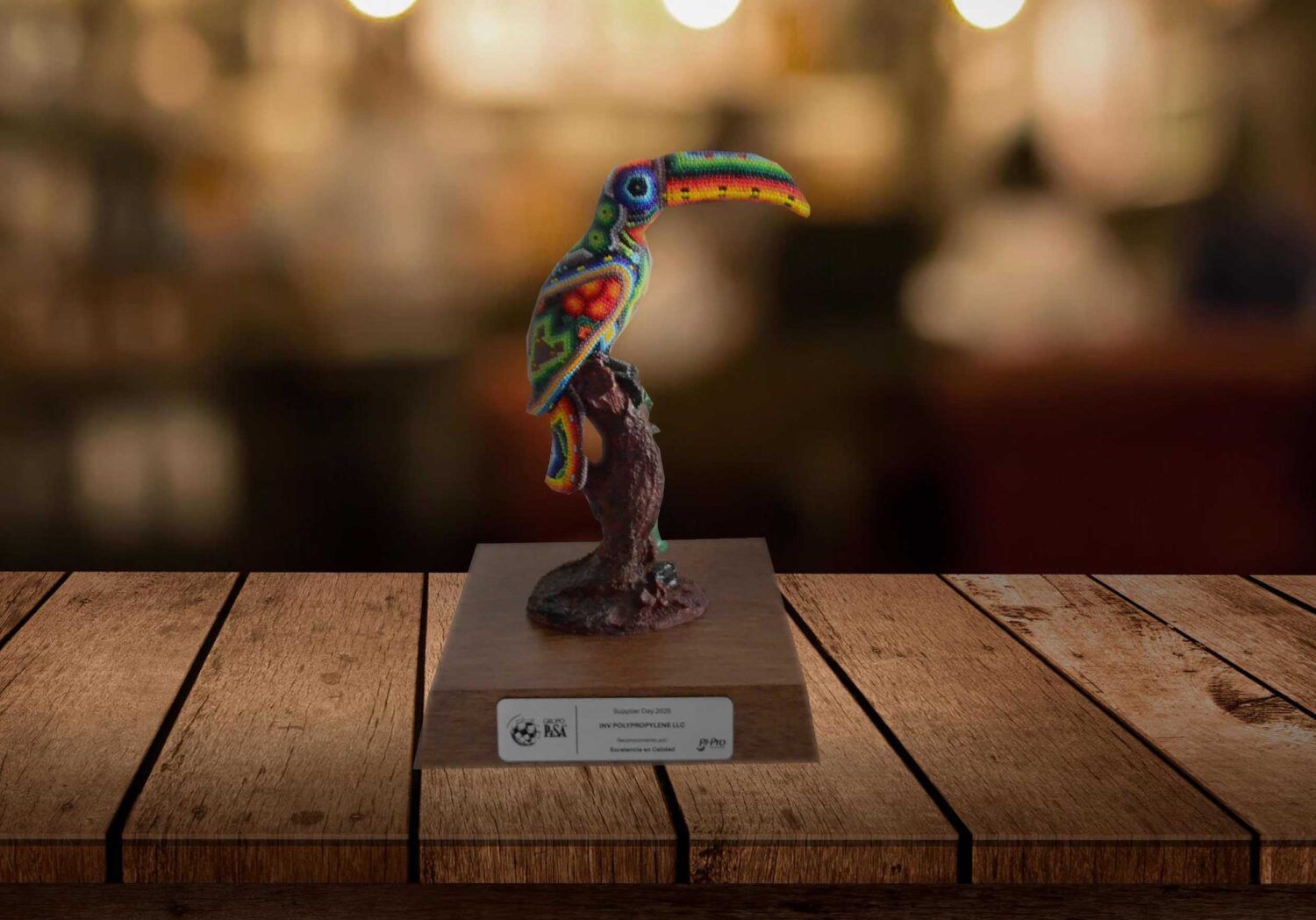 Tucan est intervenu dans l'art huichol