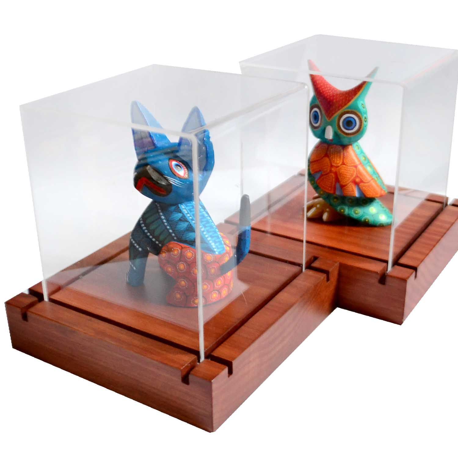 figura de alebrije con base y acrilico