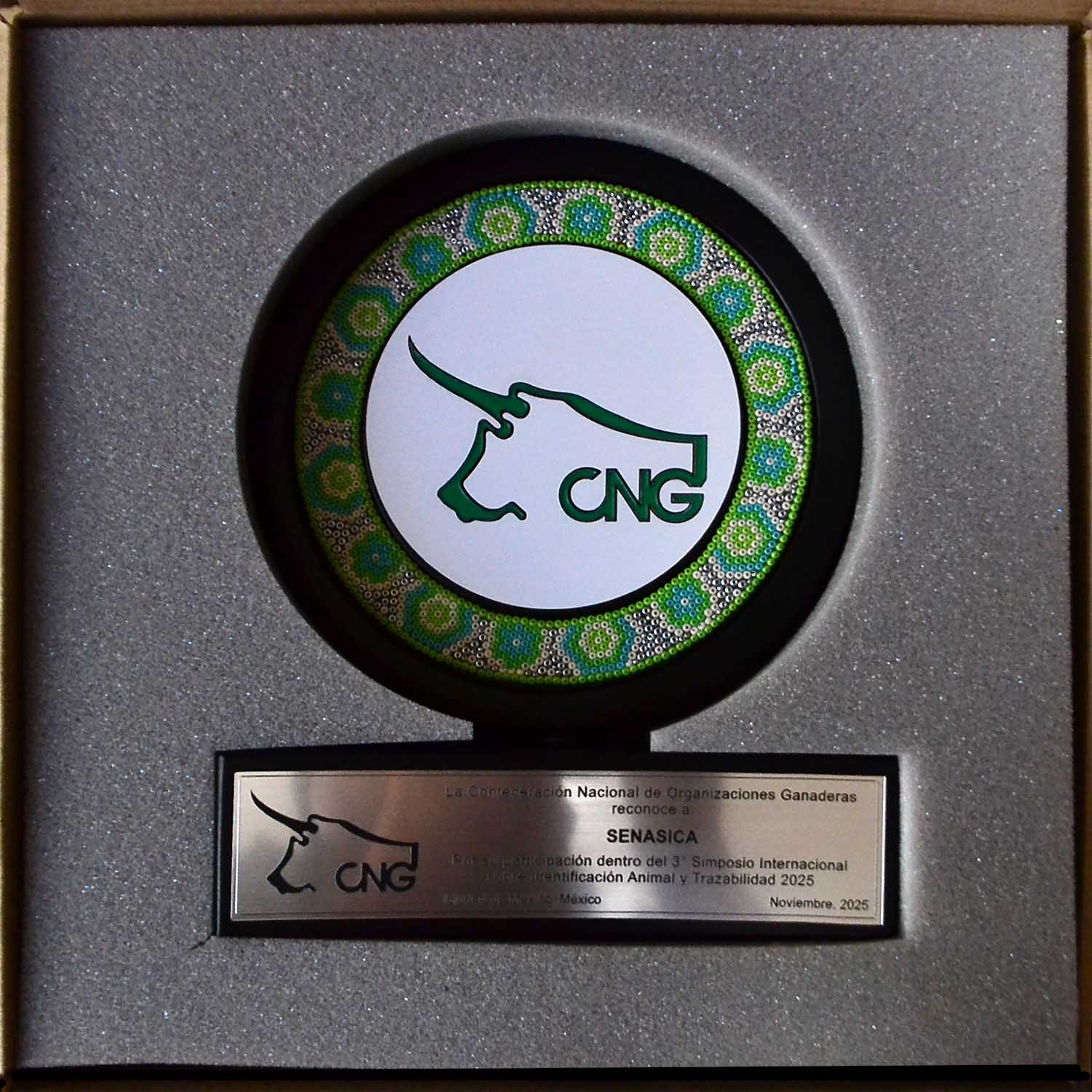 Empaque especial para reconocimiento circular