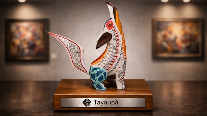 Kunst und Mystik: Der hölzerne Wolf Alebrije